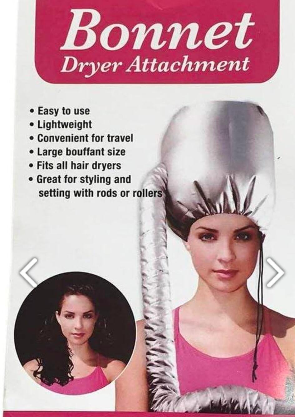 Hair Dryer Attachment - Soft Hood Hair Dryer Cap Adjustable Hooded Dryer Attachm